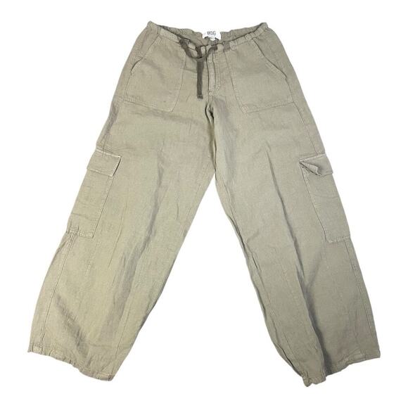 BDG Pants - BDG Urban Outfitters Women’s Loose Cargo Linen Blend Sage Green Pants XS